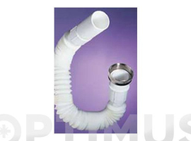 MANCHON SIPHON EXTENSIBLE 30 À 80CM RACCORD PLASTIQUE