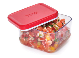 RÉCIPIENT RÉVERSIBLE ET EMPILABLE POUR LE STOCKAGE DES ALIMENTS