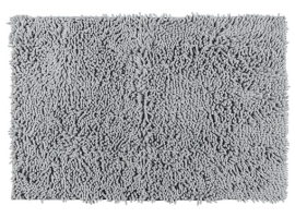 TAPIS DE SALLE DE BAIN EN CHENILLE GRIS CLAIR