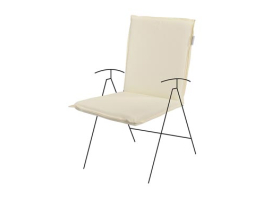 COUSSIN DE CHAISE AVEC DOSSIER BAS ZIPPO ECRU
