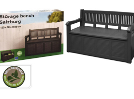 BANC-COFFRE EN RÉSINE ANTHRACITE