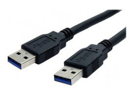 CÂBLE USB A/ USB VERS MALE/MALE 2M NOIR