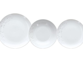 VAISSELLE EN PORCELAINE DÉCORÉE 18 PCS.