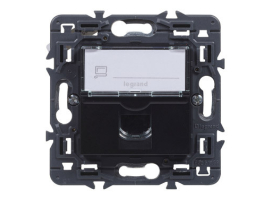 SOCKET RJ45 ELEC 9X9X3,8CM EMP CAT 6 ABS DARK VALENA NEXT LEGR