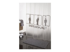 RIDEAU DE DOUCHE PEVA SAVE PLANET