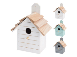 MAISON D'OISEAU EN BOIS ASSORTIE