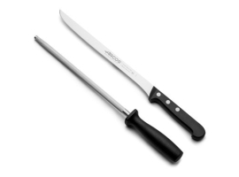 COUTEAU À JAMBON ET FUSIL À AIGUISER UNIVERSEL