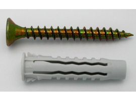 BOUCHON EN NYLON 4 CÔTÉS AVEC VIS 3 PCS.