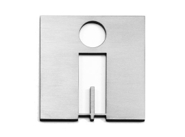 PLAQUE D'ICÔNE EN ACIER INOXYDABLE 100 MM ESTAMPILLÉE