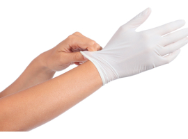 GANTS EN LATEX JETABLES AVEC POUDRE (100 PIÈCES)