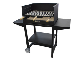BARBECUE RECTANGULAIRE CHARBON-BOIS AVEC RÉFECTOIRE