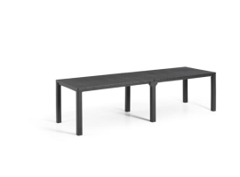 TABLE EN RÉSINE JULIE DOUBLE GRAPHITE