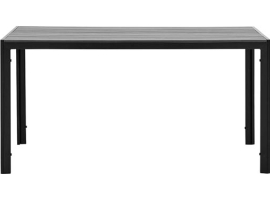 TABLE ALUMINIUM POLYWOOD NOIR/GRIS