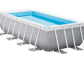 PISCINE RECTANGULAIRE TUBULAIRE AVEC CADRE EN PRIS AMOVIBLE