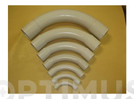 COURBE COURTE PVC GRIS (20 PCS)