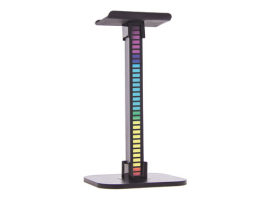 SUPPORT POUR CASQUE D'ÉCOUTE AVEC BARRE LUMINEUSE DIGITALE RGB