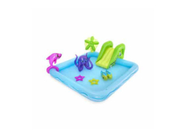 PISCINE AQUARIUM CENTRE DE JEUX AVEC TOBOGGAN