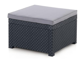POUF EN RÉSINE DIVA DIVA GRAPHITE