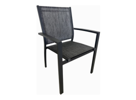 CHAISE EN ALUMINIUM TEXTILÈNE