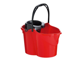 SEAU AVEC ÉGOUTTOIR ROUGE
