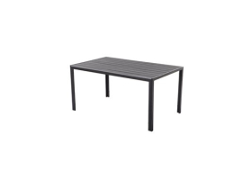 TABLE ALUMINIUM POLYWOOD NOIR/GRIS DOUGLAS