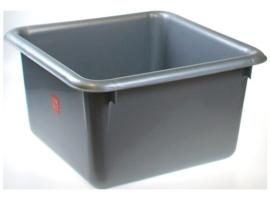 BASSIN CARRÉ ARGENTÉ 10 L