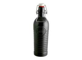BOUTEILLE EN VERRE ANTHRACITE MÉTALLISÉ
