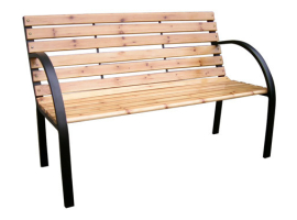 BANC DE JARDIN EN MÉTAL BOIS