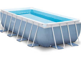 PISCINE À CADRE PRISMATIQUE RECTANGULAIRE AVEC POMPE DE FILTRATION