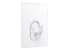 CINTRE ADHÉSIF TRANSPARENT RÉUTILISABLE