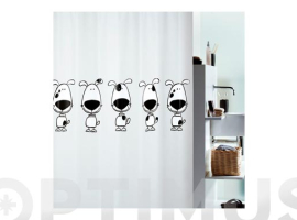 RIDEAU DE BAIN PEVA BEAGLE NOIR