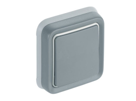INTERRUPTEUR ENCASTRÉ GRIS IP55