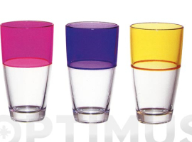 CARLA COLOUR GLASS PACK 3 PCS