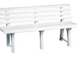 BANC DE JARDIN EN RÉSINE ORCHIDÉE