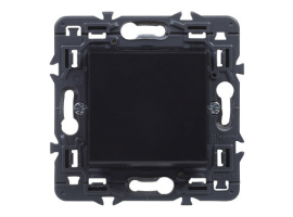 BOUTON POUSSOIR ELEC 9X9X3,8CM EMP ABS DARK VALENA NEXT LEGRAND