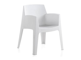 CHAISE MASTER EN RÉSINE BLANCHE
