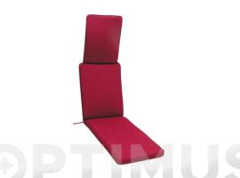COUSSIN DE CHAISE LONGUE PLIABLE. AVEC ACCOUDOIRS MARRON