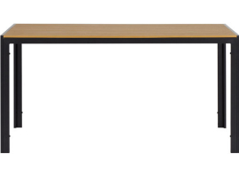 TABLE ALUMINIUM POLYWOOD NOIR/BOIS