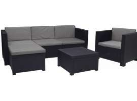 SET ROTIN RÉSINE GRAPHITE