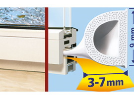 TESAMOLL PROFILÉ CAOUTCHOUC D BLANC