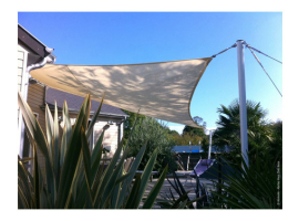 VOILE D'OMBRAGE CARRÉE IMPERMÉABLE