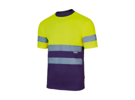 T-SHIRT TECHNIQUE BICOLORE HAUTE VISIBILITÉ