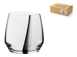VERRE À ENCRE DÉCORÉ LIGNE NOIRE
