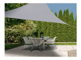 AUVENT TRIANGULAIRE EN POLYESTER GRIS