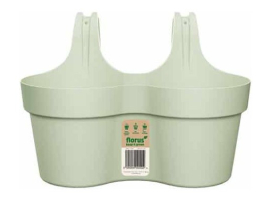 DUO DE JARDINIÈRES DE BALCON VERT MENTHE