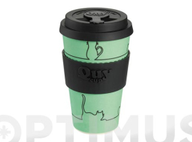 TASSE EN BAMBOU AVEC COUVERCLE 400 ML