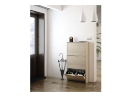 ÉTAGÈRE À CHAUSSURES EN CHÊNE À 3 PORTES