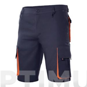 BERMUDA EN COTON POLYESTER MULTIPOCHES