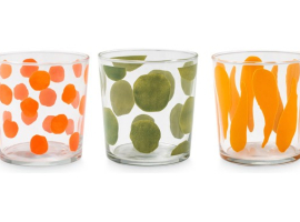 VERRES DÉCORÉS PAQUET DE 3 PIÈCES