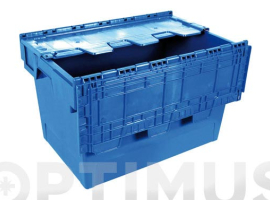 BOÎTE DE RANGEMENT ET DE TRANSPORT EN POLYPROPYLÈNE BLEU